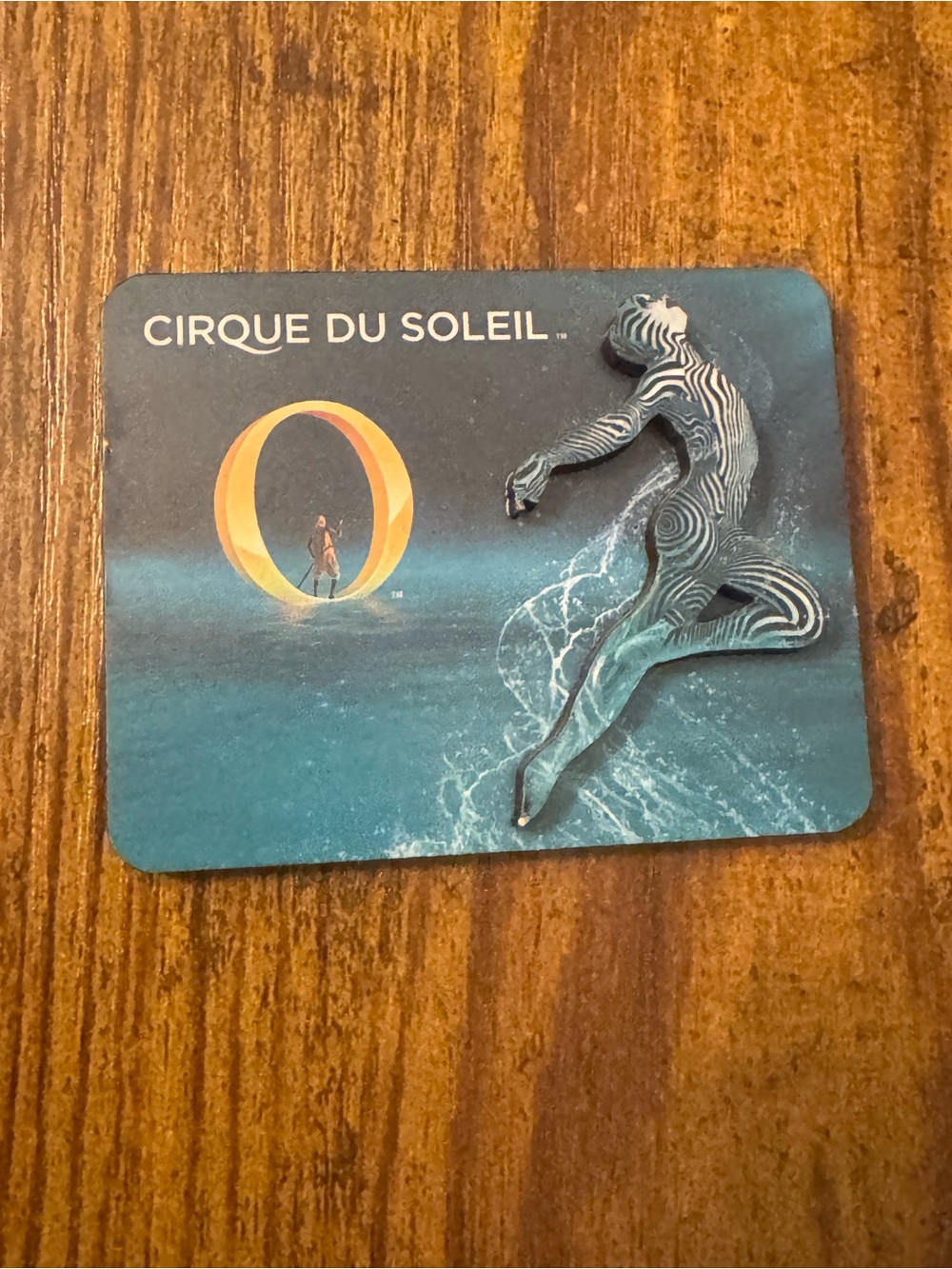 Cirque Du Soleil O 3D Wooden Magnet Bellagio Las Vegas Souvenir Water Show